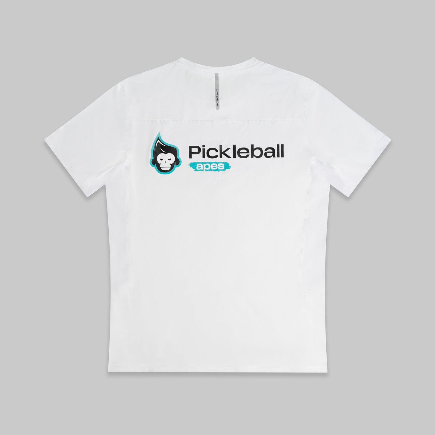 Apes Short Sleeve Athletic Slim Fit T-shirt in White